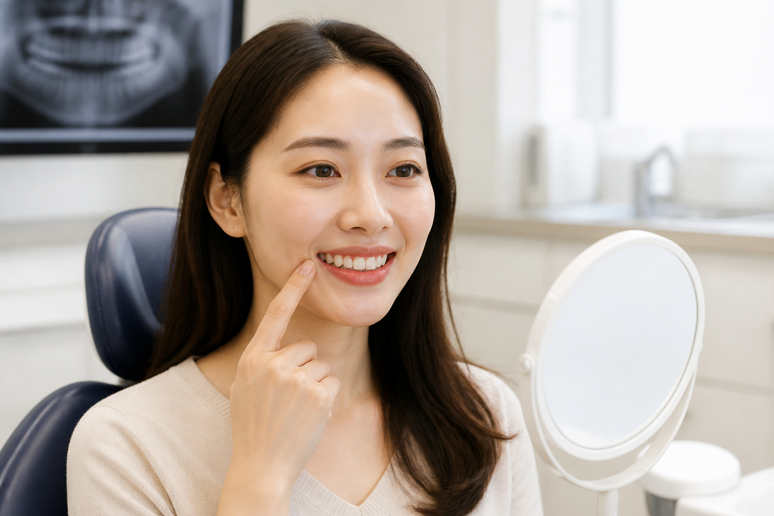 웃을 때 많이 보이는 잇몸 거미스마일, 잇몸 성형 치료 과정 안내 삽화 1